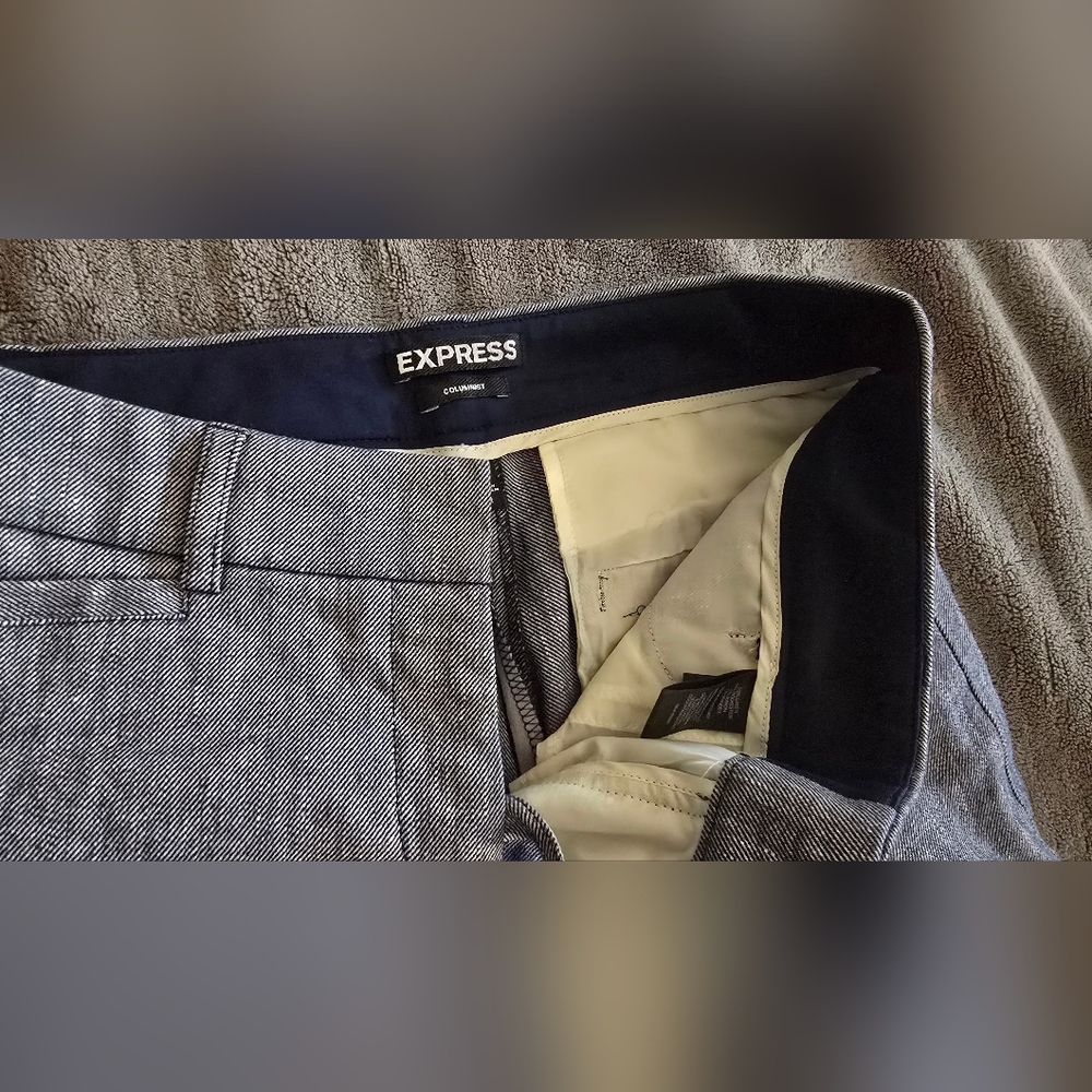 Express barely bootcamp dress pants, navy blue, size 0R